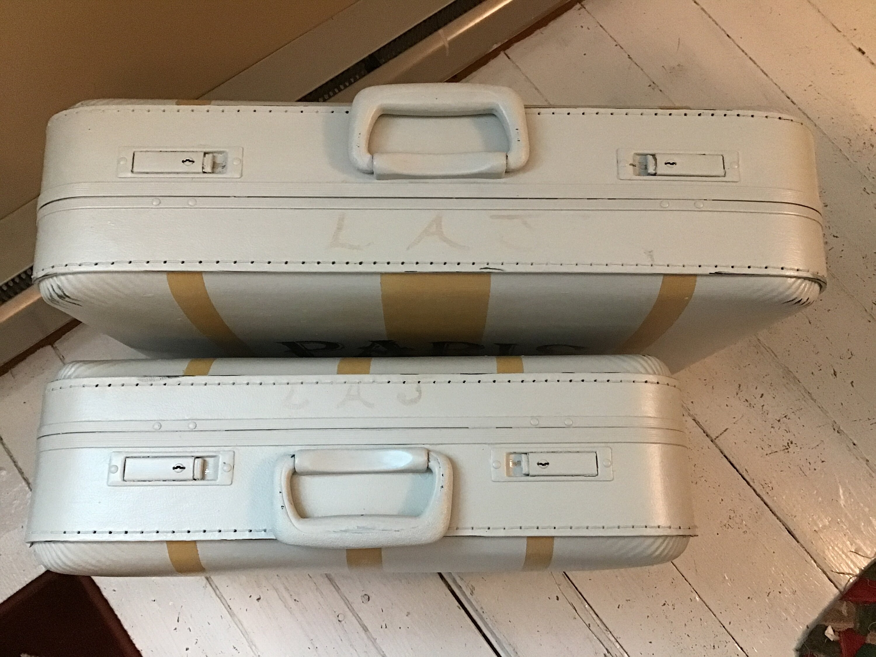 Vintage Luggage, Suitcase Set, Side Table, Storage Box