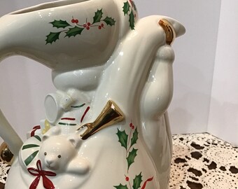 Vintage LENOX SANTA PITCHER Christmas Tableware, Christmas Vintage LENOX SANTA PITCHER Christmas Tableware, Christmas
