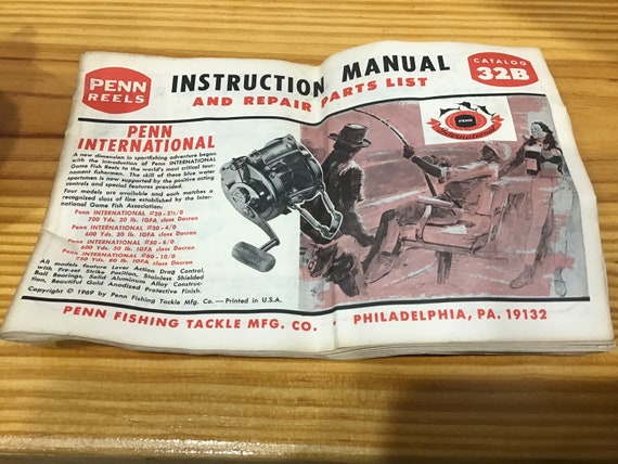 Vintage Penn Peer 309 Level Wind Reel Penn Fishing Tackle Co. Philadelphia,  PA