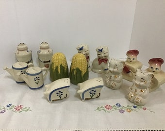 SHAWNEE SALT PEPPER Sets 1950s Vintage Salt and Pepper Shakers