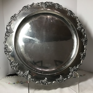 Vintage Sheffield Reproduction Silver Serving Tray, Bar Tray, Bathroom, Vanity Tray, Silver Tray
