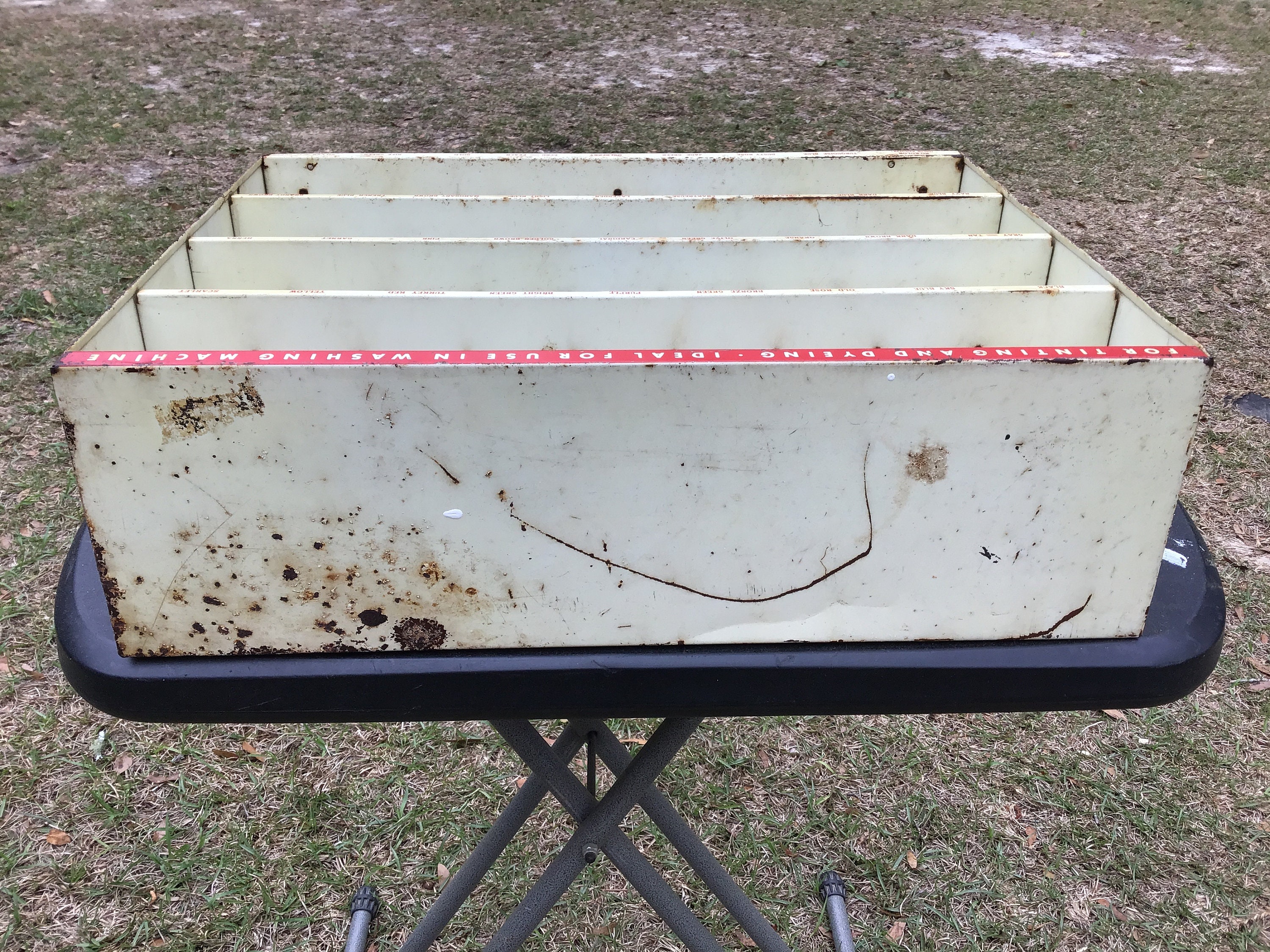 Vintage Store Display Rack, Advertising Display Dye Rack, Laundry ...