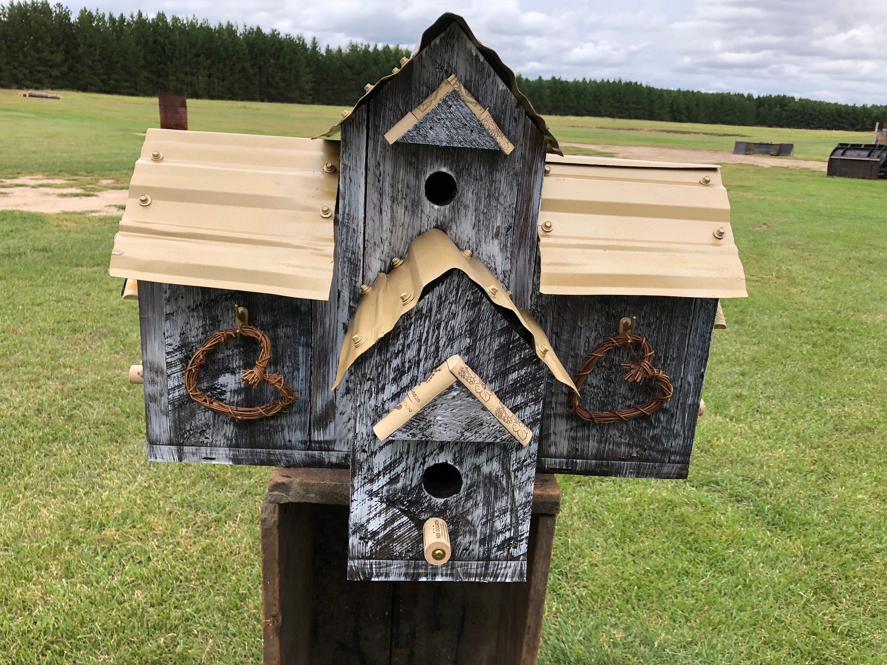 Beautiful Large Multi Birdhouse Etsy