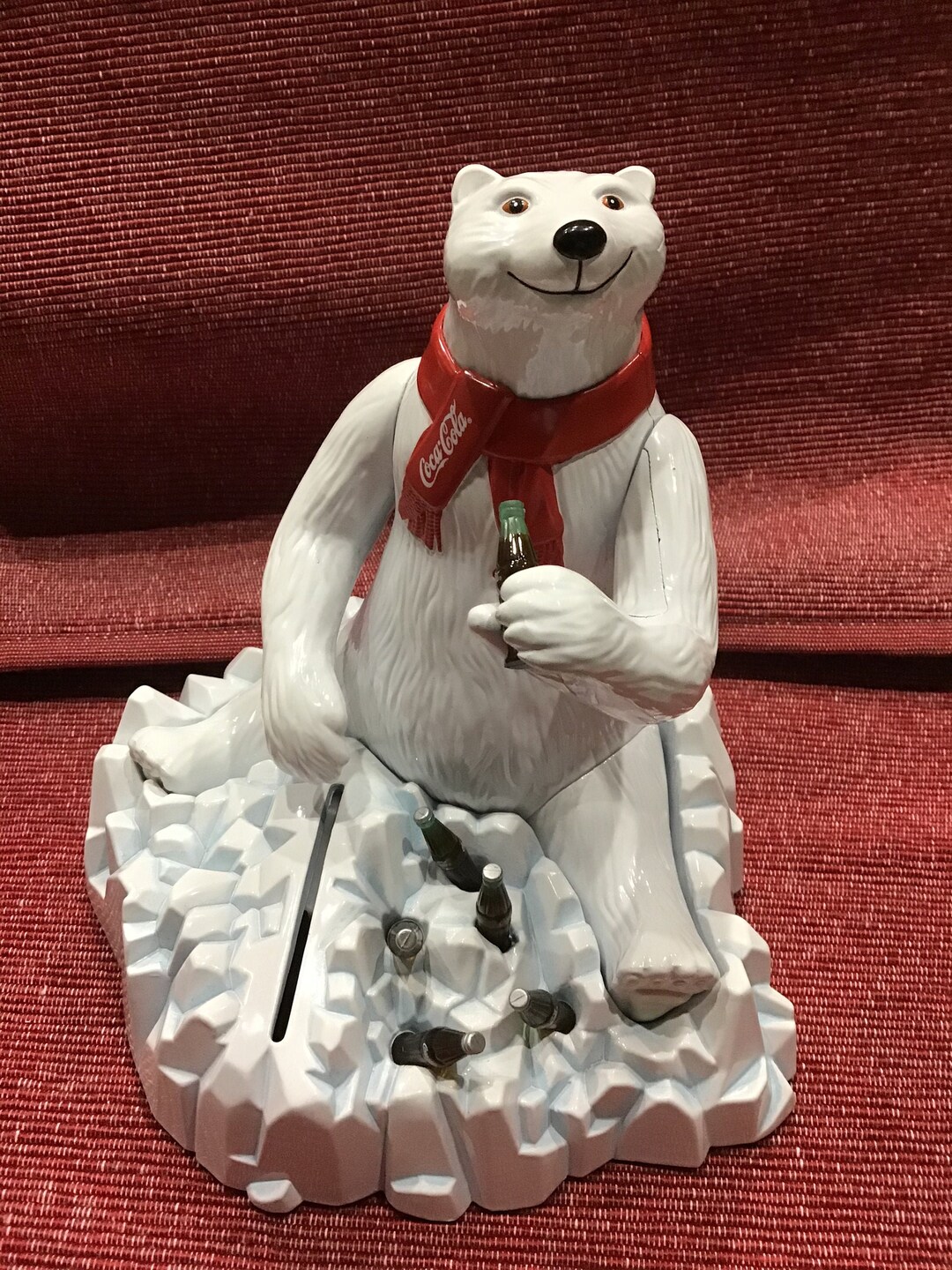 レア Coca-Cola ミュージカルポーラーベア 1995年製 Polar Bear Bank Coca-Cola 1995 vintage ポーラーベア コ