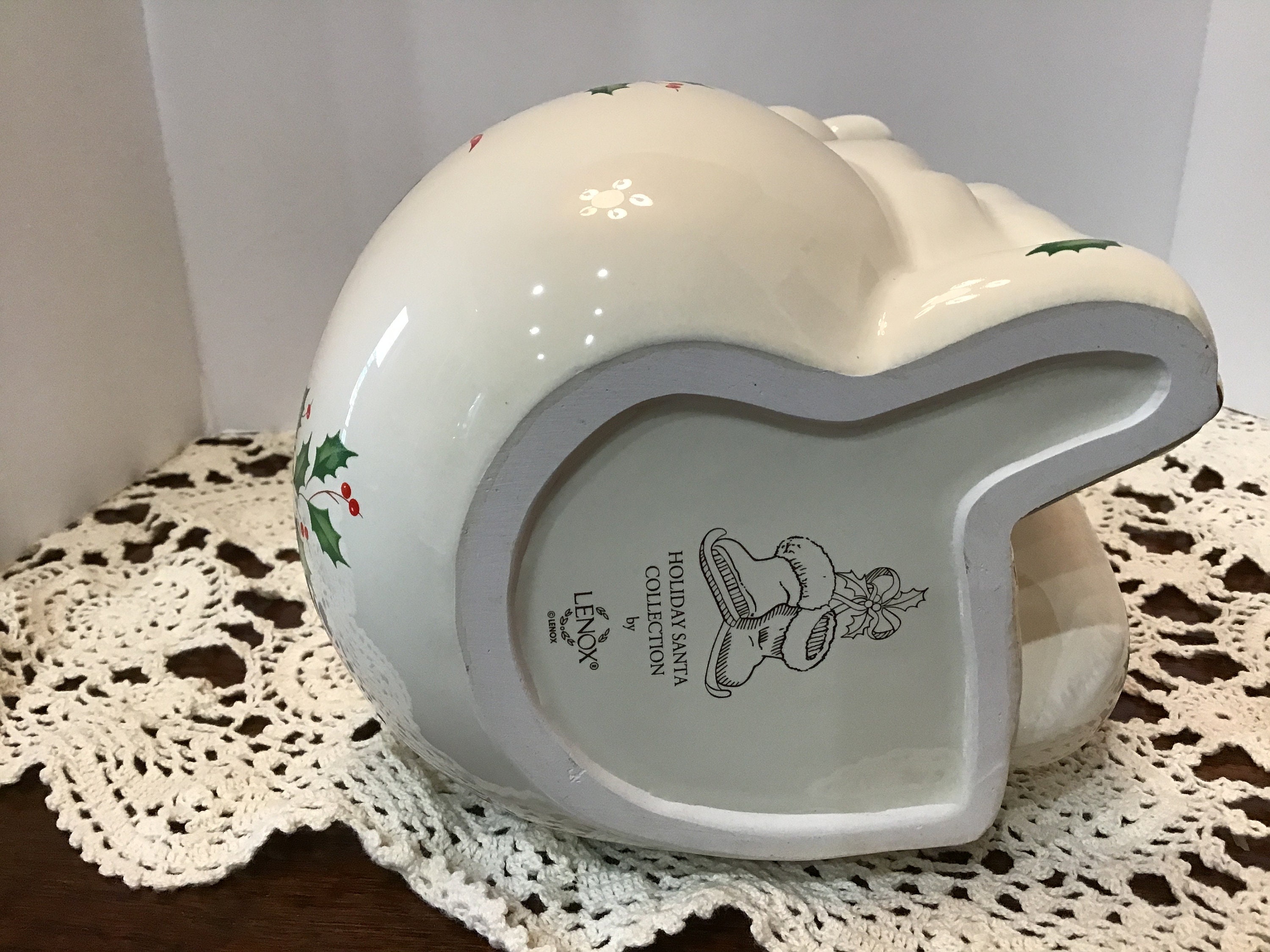 Vintage LENOX SANTA PITCHER Christmas Tableware, Christmas Vintage LENOX SANTA PITCHER Christmas Tableware, Christmas