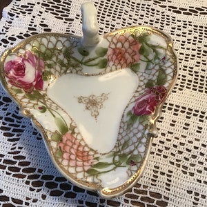 ANTIQUE  NIPPON DISH Candy Nut Dish Soap Dish Heart Shaped Dish