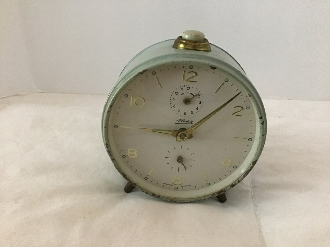 Vintage Kaiser West Germany Wind up Alarm Clock Etsy