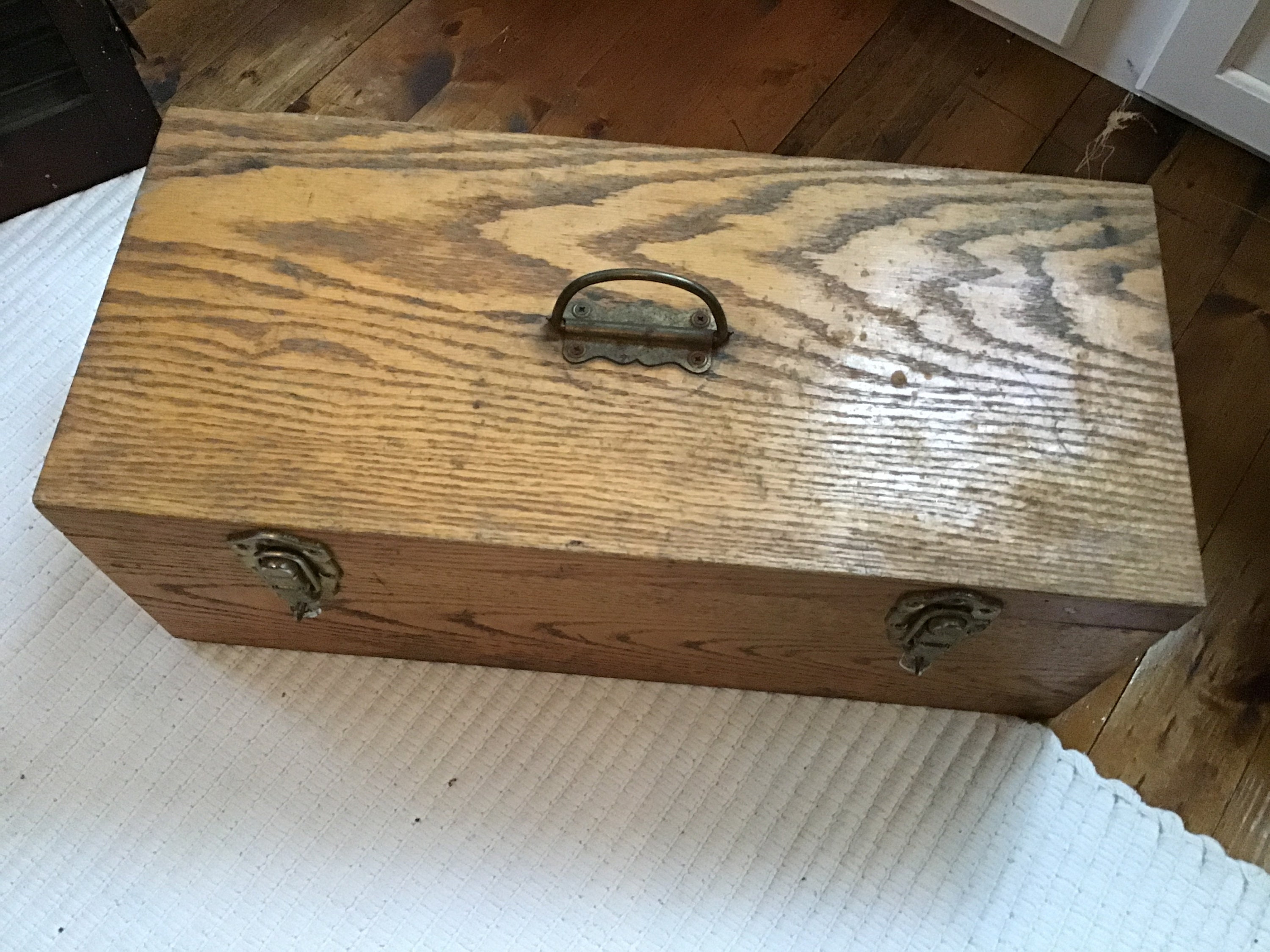 Vintage Wood Oak Fishing Tackle Box Organizer With Lures Fishing Tackle  Fathers Day Birthday Anniversary Gift, 