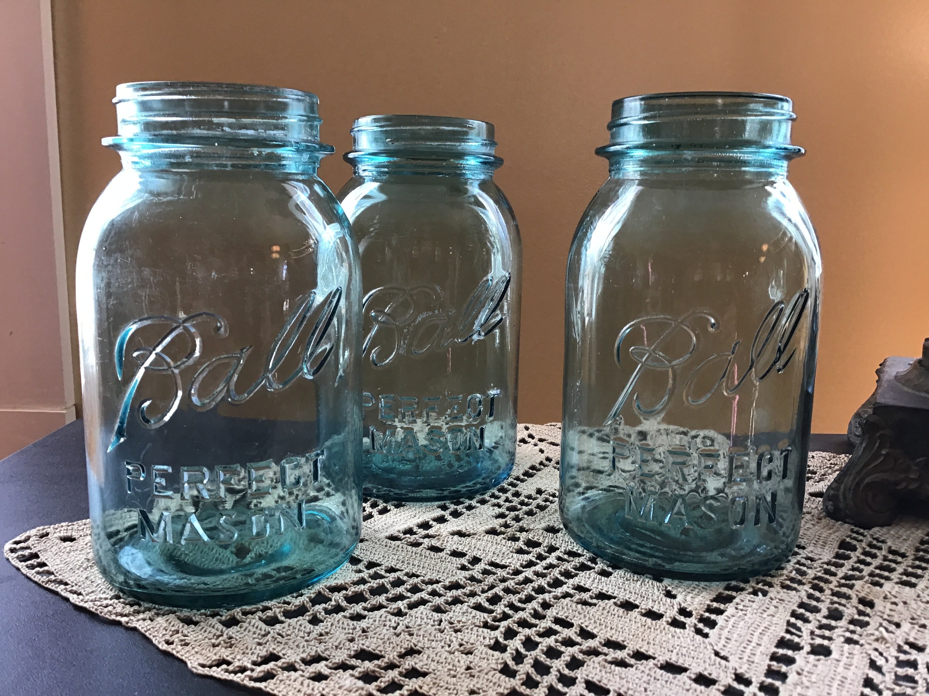 Vintage Blue BALL CANNING JARS 1923 to 1962 Canisters Storage Etsy UK