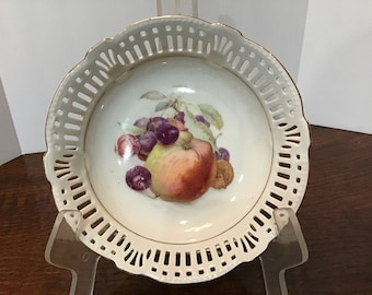 1940s Candy, Nut, Fruit, Serving Dish, Germany Bavarian Dish Schwarzenhammer Perzellan