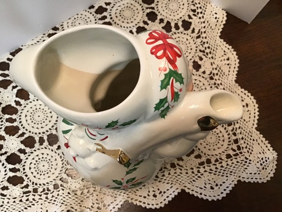 Vintage LENOX SANTA PITCHER Christmas Tableware, Christmas Gift