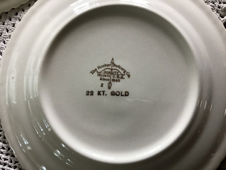 Harker Pottery Co Cake Plate - Thumbnail 2
