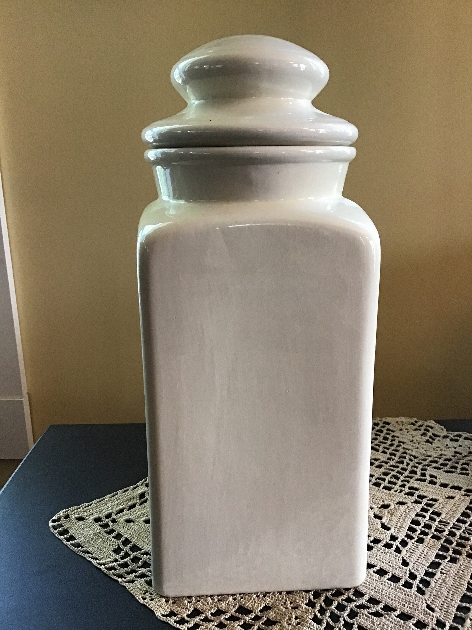 VINTAGE GINGER JAR Large floral Jar Vase Cookie Jar Etsy