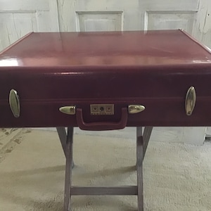 SAMSONITE MCM Luggage, Vintage Suitcase, Travel Bag, Storage Table, Stage Photo Prop