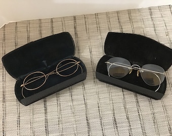 Antique Vintage Spectacles, Vintage Bifocals, Silver, Gold Spectacles, Antique, Vintage Decor Collectibles