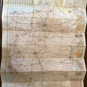 Vintage Central and Western States Rand Mcnally Road Map - Etsy Canada