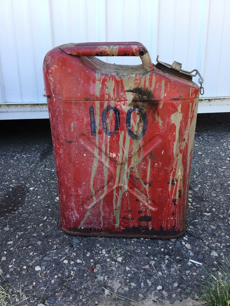 Vintage GERRY GAS CAN Jeep Gas Can Five Gallon Gas Can Etsy