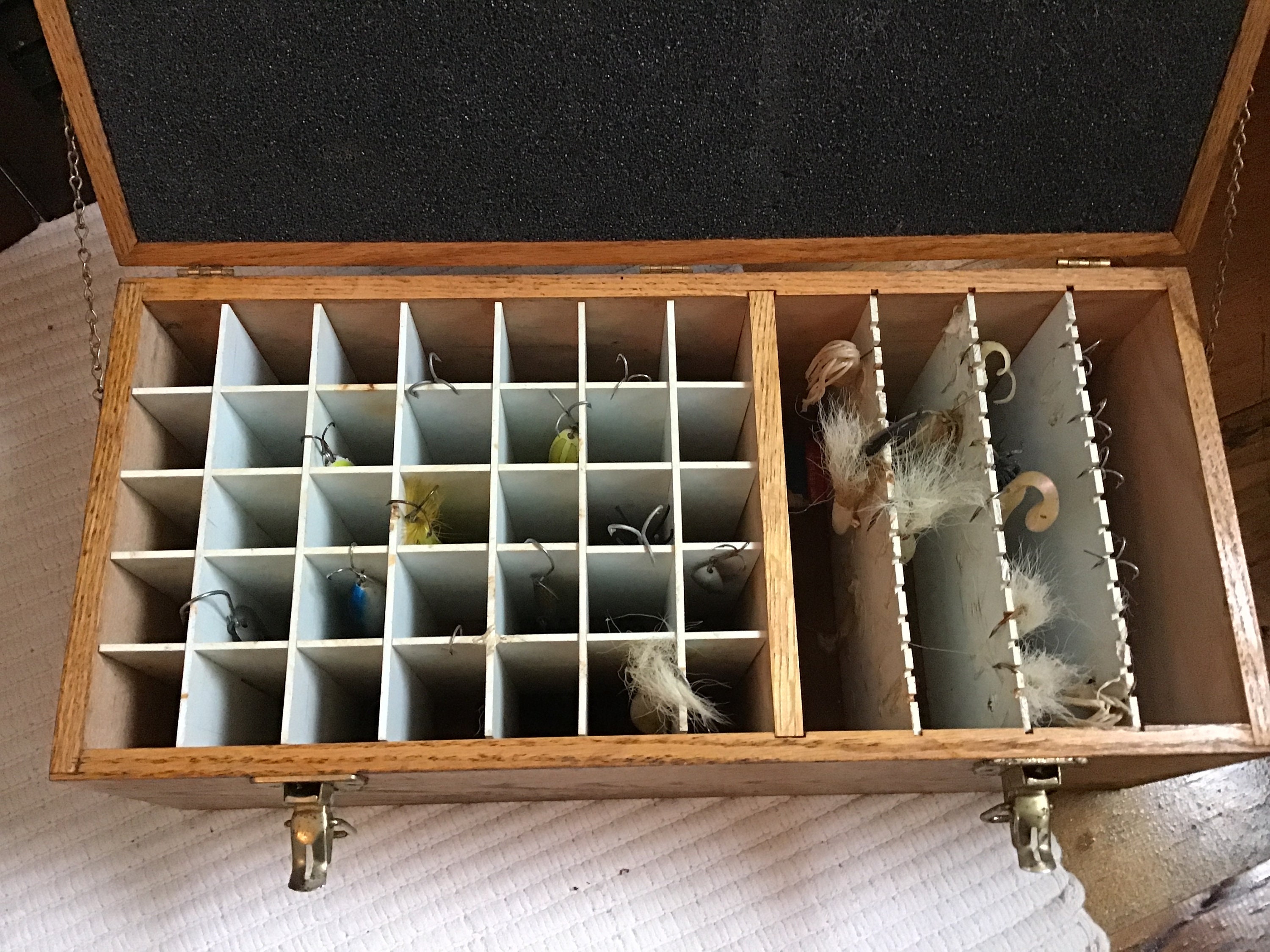 Saltwater Fishing Tackle / Photo Storage Box - Relic Wood