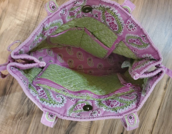 Vera Bradley Purse Pink, Green, Paisley, Purse Ha… - image 2