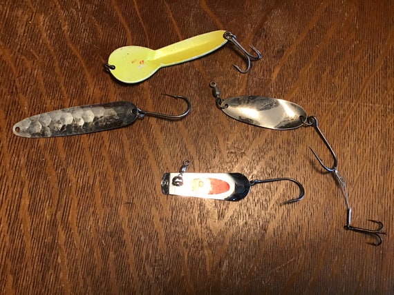 Fishing Lures Vintage Fishing Tackle Great Lakes, Canada Wonder Salmon,  Trout Fishing 