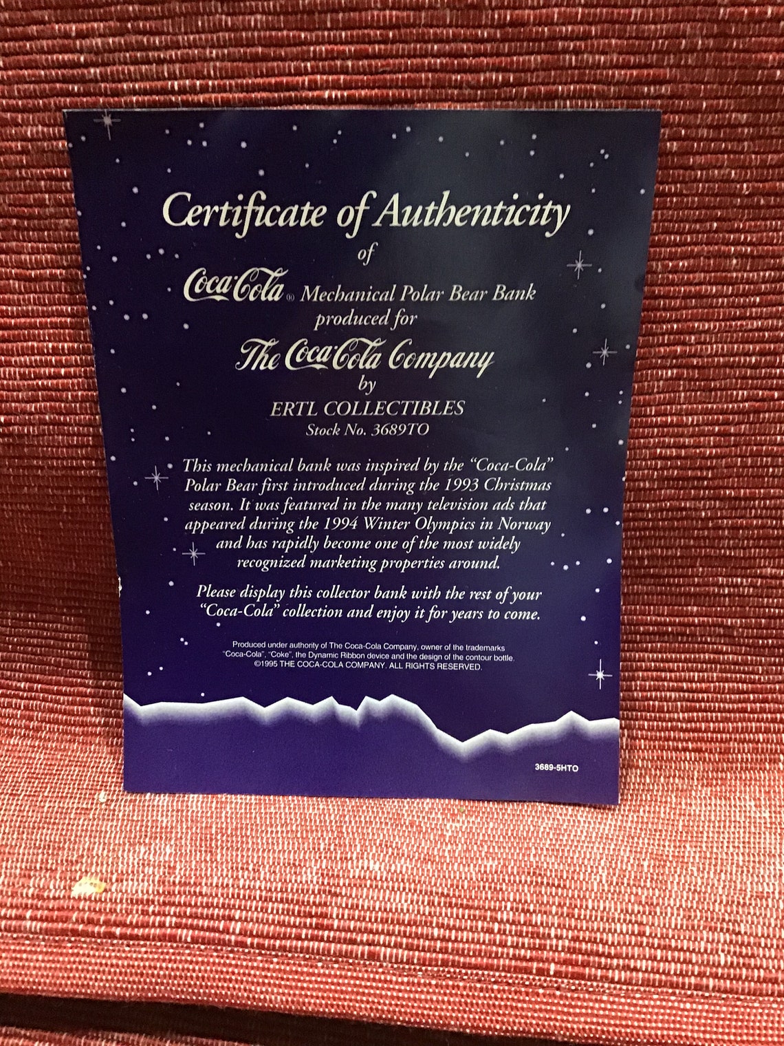 VINTAGE COCA COLA Polar Bear Bank Limited Edition Collectible Etsy