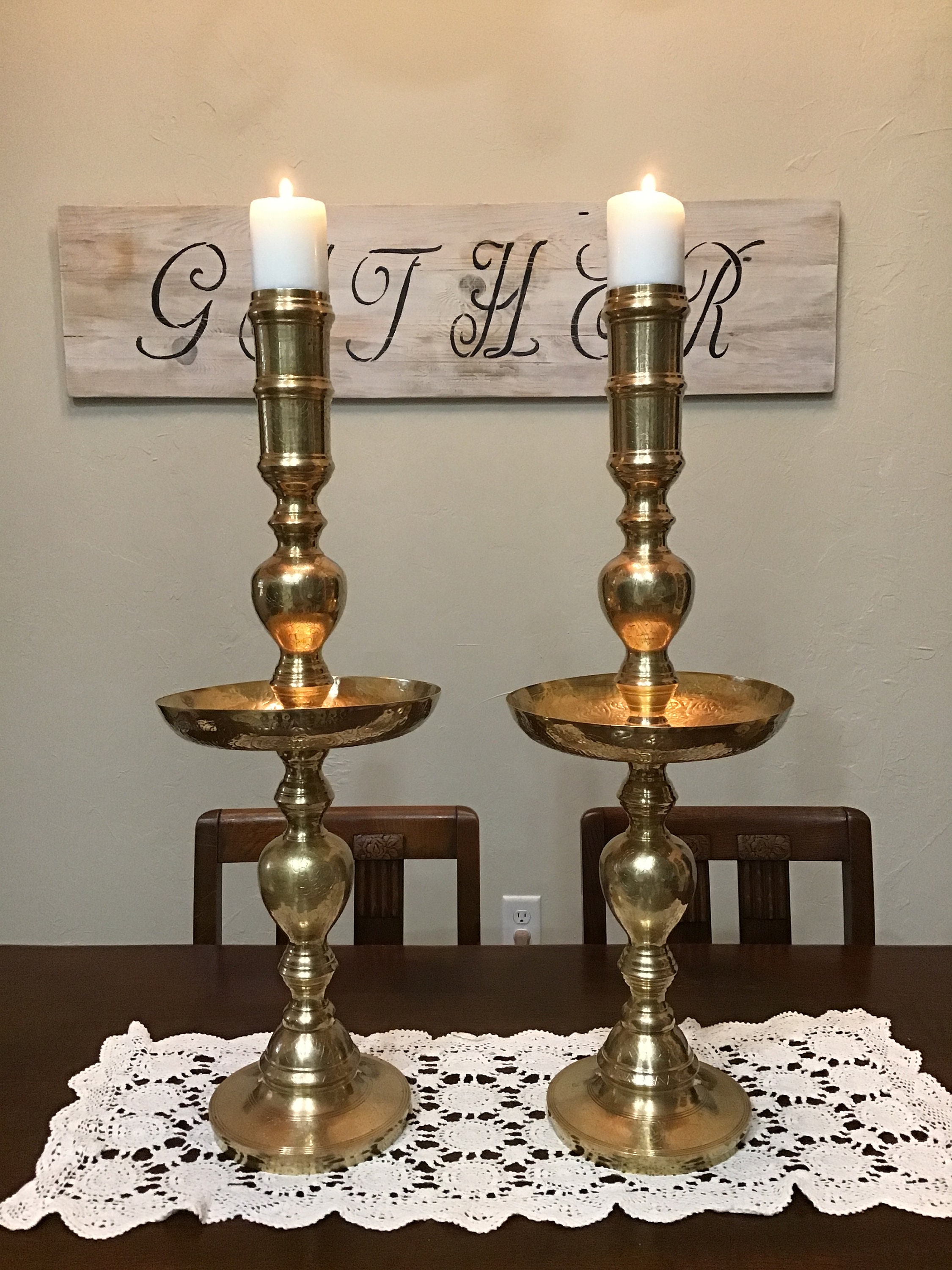 Altar Brass Candle Holder 