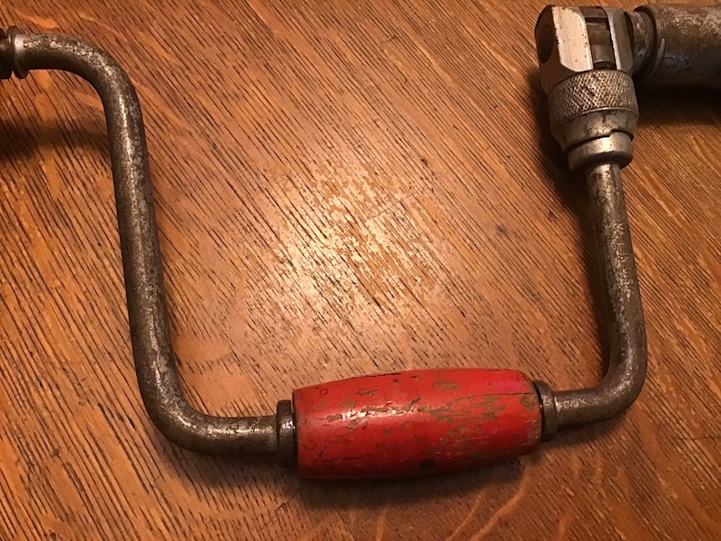 VINTAGE BRACE DRILL Hand Drill Vintage Tools image 4