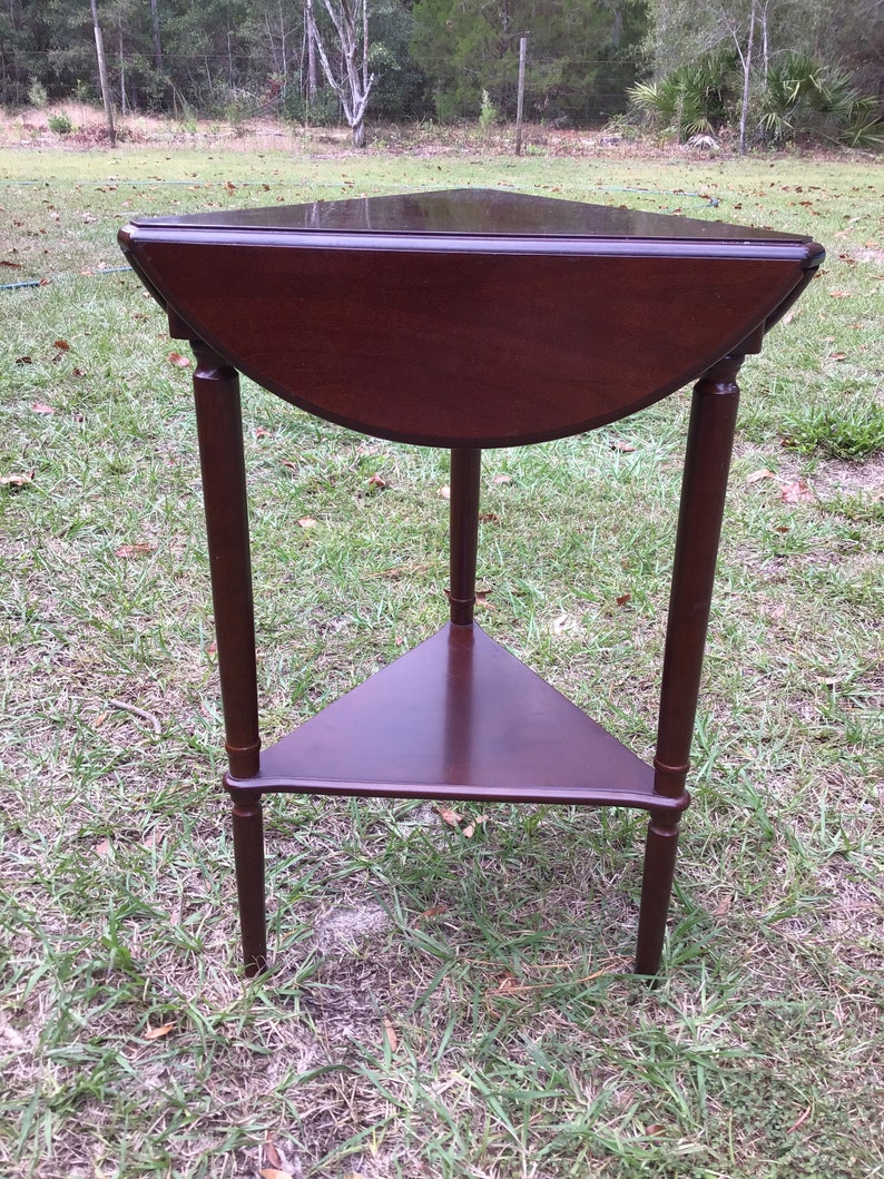 Vintage Triple Drop Leaf Table Bombay Side Table End Table Etsy
