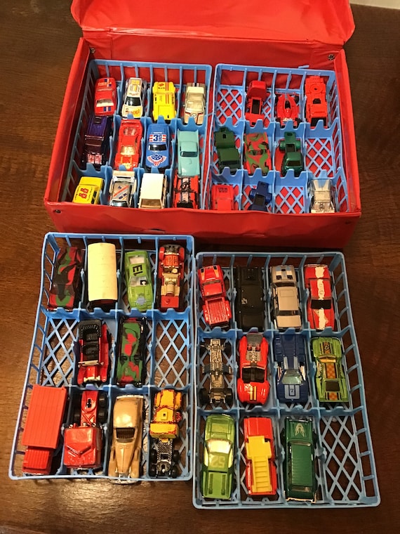 Vintage 1980s Matchbox, Hot Wheels, Yatming, Mini Toy Car Collection,  Miniature Car Case, Vintage Toys - Etsy