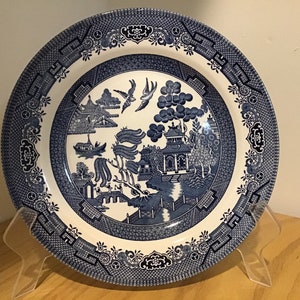 CHURCHILL BLUE WILLOW 10” Dinner Plate