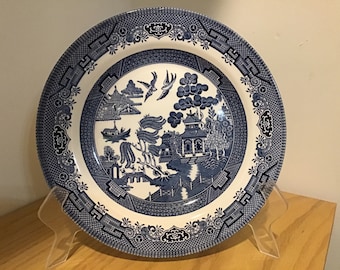 CHURCHILL BLUE WILLOW 10" dinerbord