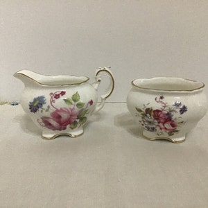 Coalport Shrewbury  Cream & Open Sugar Bowl