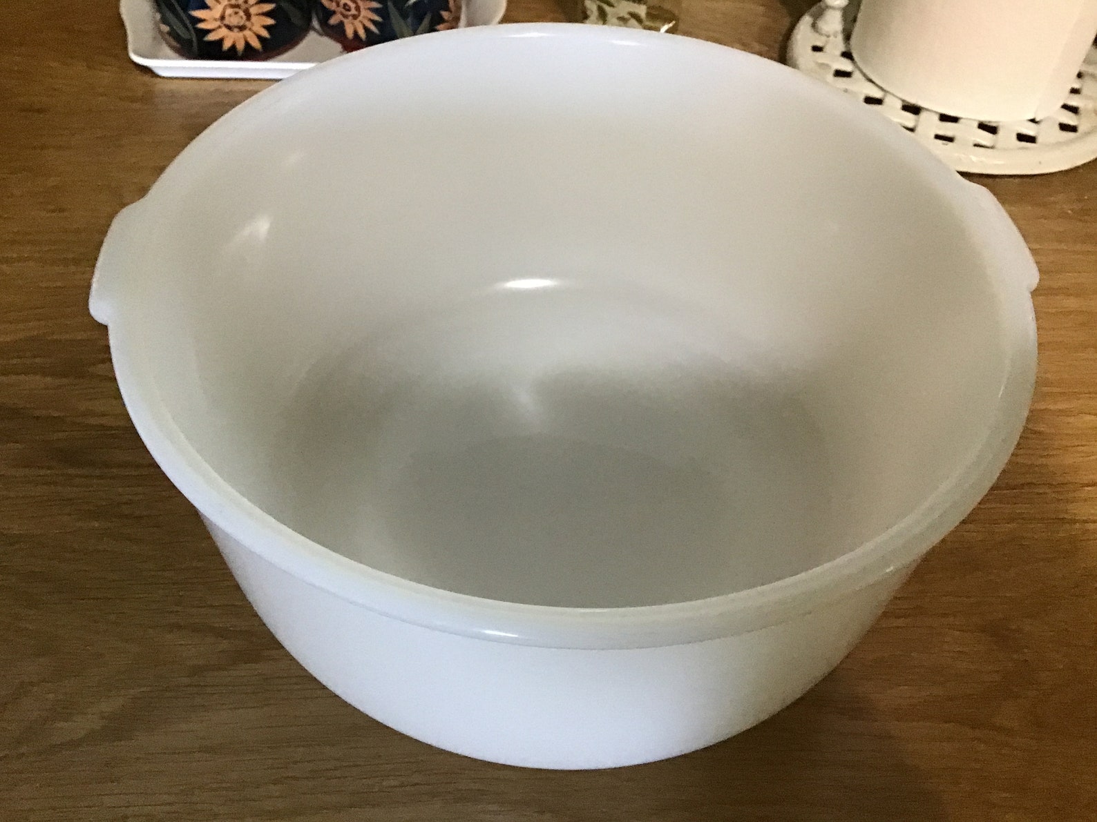 VINTAGE Glass Bake SUNBEAM BOWL Large Mixing Bowl Etsy