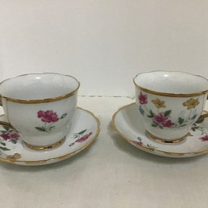 Pretty Tea Cup and Saucer Set