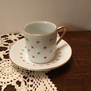 Demitasse Cup and Saucer Espresso Cup Little Girls Cup and Saucer