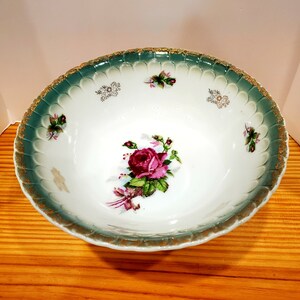 Beautiful Vintage Pedestal Serving Dish, Fruit, Vegetable Dish, Farmhouse, Shabby Chic, French Country Tableware