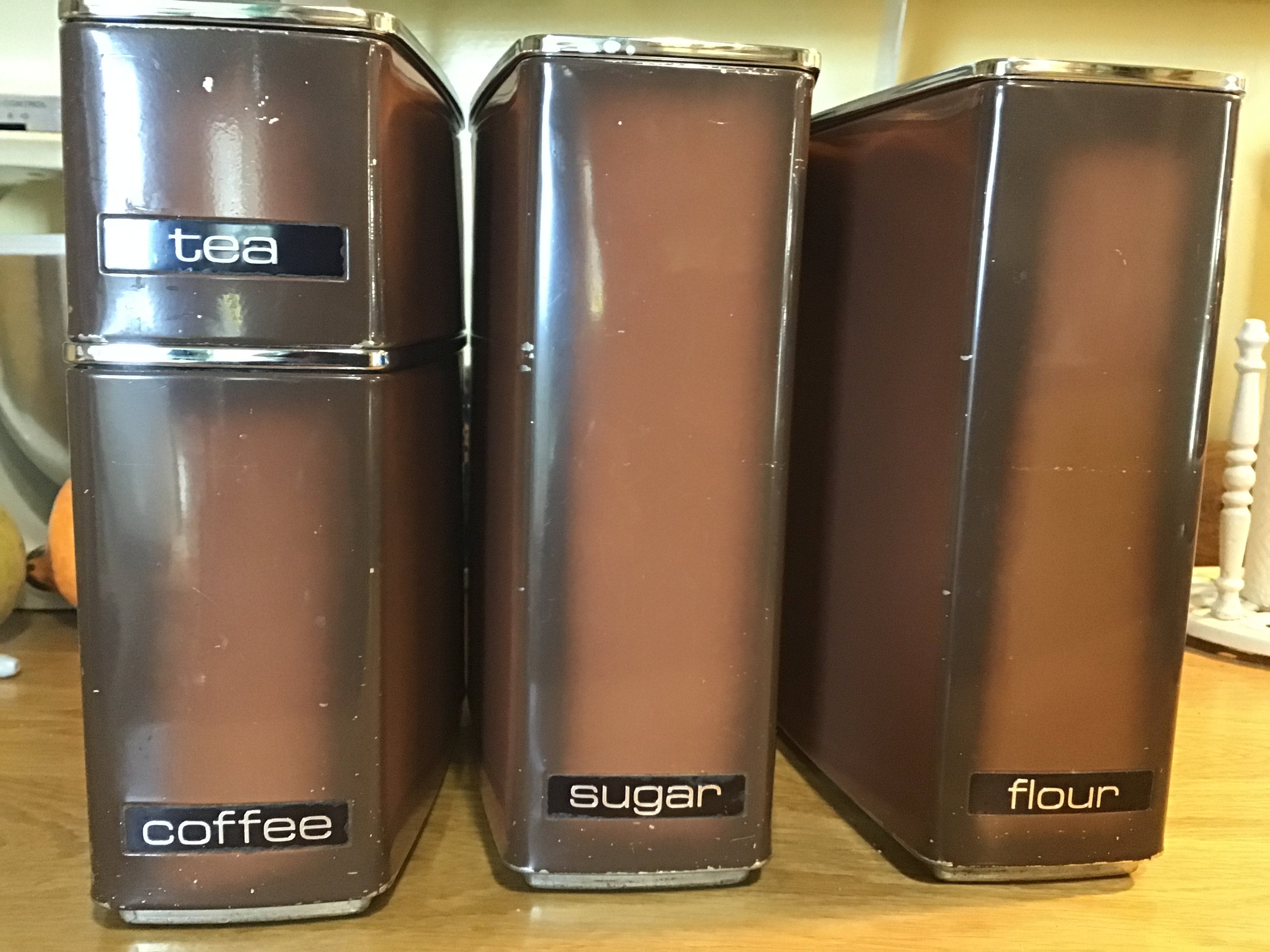 Lincoln Beauty Ware 1960s COPPER CANISTER SET Retro Canisters - Etsy