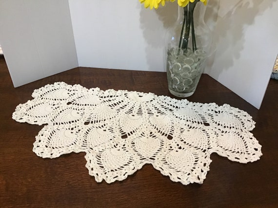 crochet dresser doilies Herrschners Beach Sand Doily Table Runner Crochet Kit