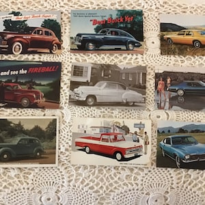 Vintage ansichtkaarten, klassieke auto's, oldtimers, verzamelobjecten voor auto's