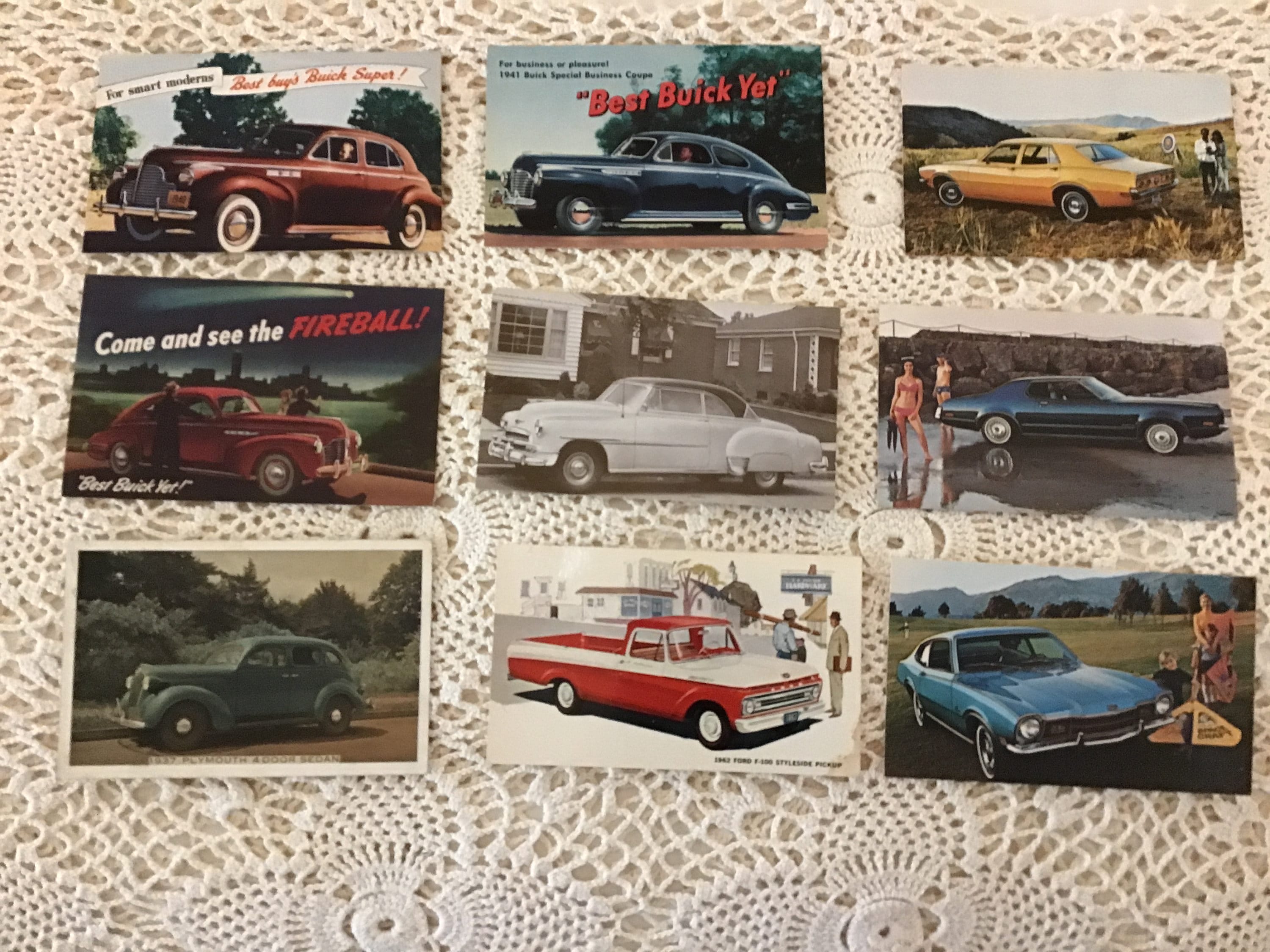 Vintage Post Cards, Classic Cars, Vintage Cars, Automobile Post Card Collectibles