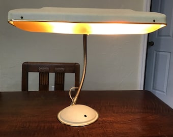 Large Vintage MCM 50s Desk Lamp, Work, Craft, Office Lamp, Reading Lamp, Office Lamp