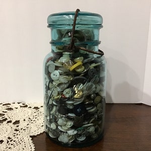 Vintage Bal Ideaal Canning Jar Vintage Knopen, Ambachtelijke Decor Vintage Boerderij Land Antieke Shabby Chic Decor