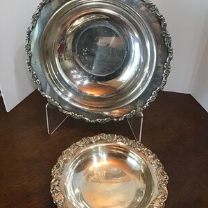 Silver Serving Dishes Vintage Silver Tableware Wedding, Party, Mantle, Shelf Decor