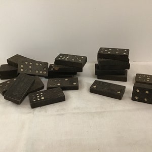 Dominó antiguo, juego de dominó, juegos familiares, decoración de juegos, manualidades, accesorio fotográfico