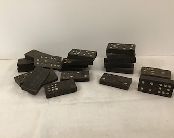 Antique Dominos, Domino Game, Family Games,  Game Decor, Crafts, Phot Prop