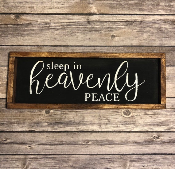 Sleep in Heavenly Peace Box Sign Christmas Sign Farmhouse | Etsy