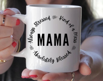 Boy Mama Mug, Blessed Mama Coffee Cup, Mama Gift Idea Under 20, Boy Mom Mug, Cup For Mom, Mom of Boys, Boy Mom Cup, Mothers Day Gift