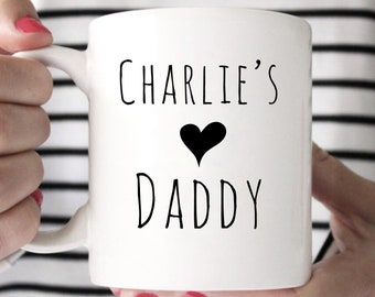 Upgraded to daddy, Mummy Daddy mug, Daddys G, This daddy belongs to, New Dad Mug, Gift for Dad, Custom Mug for Dad, Personalized daddy Mug