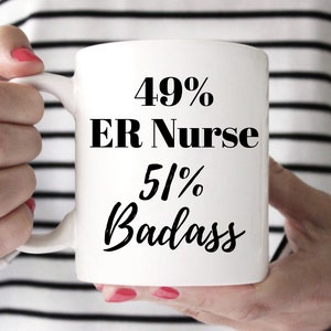 ER Nurse Mug, ER Nurse Gift, Emergency Department, Emergency Room, Nurse Cup, Gift for Nurse, Mug for Nurse, Mug for ER Nurse image 1