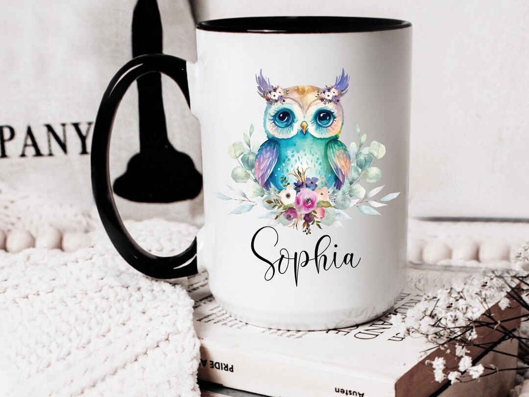 Owl Coffee Mug, Owl Gifts, Owl Mug for Women, Owl Lover Gift, Owl
